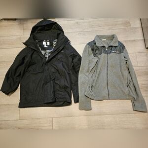 Columbia Men's Black and Gray Jackets